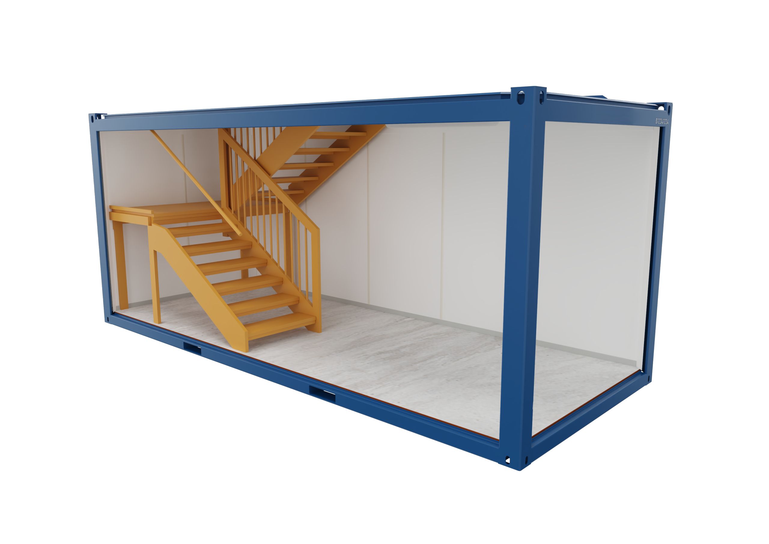 Блок-контейнер с внутренней лестницей