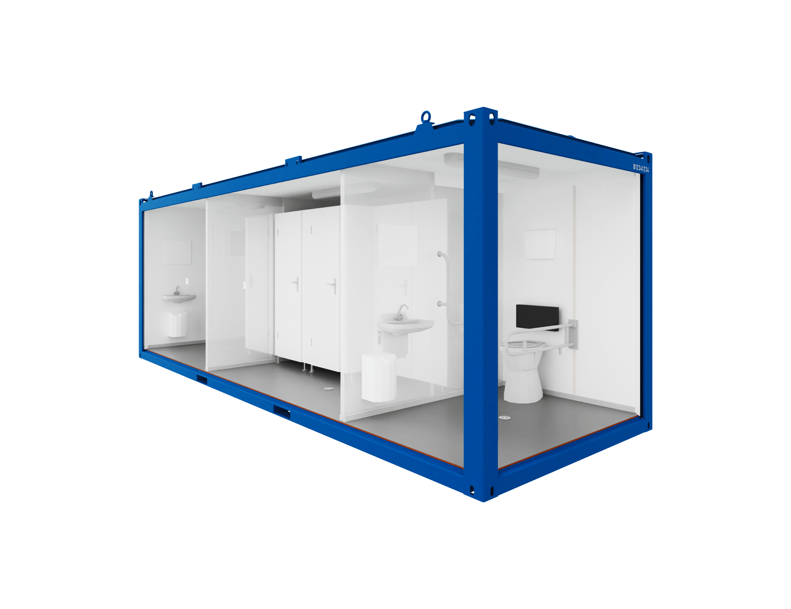 3D-Сантехнический блок-контейнер