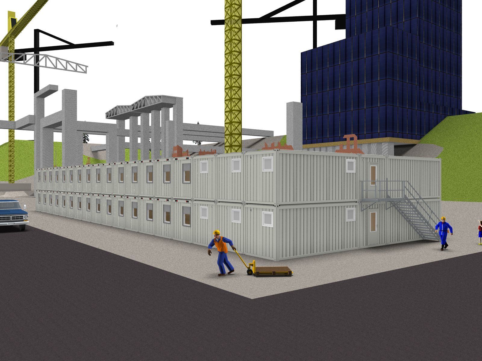 Модульный строительный офис